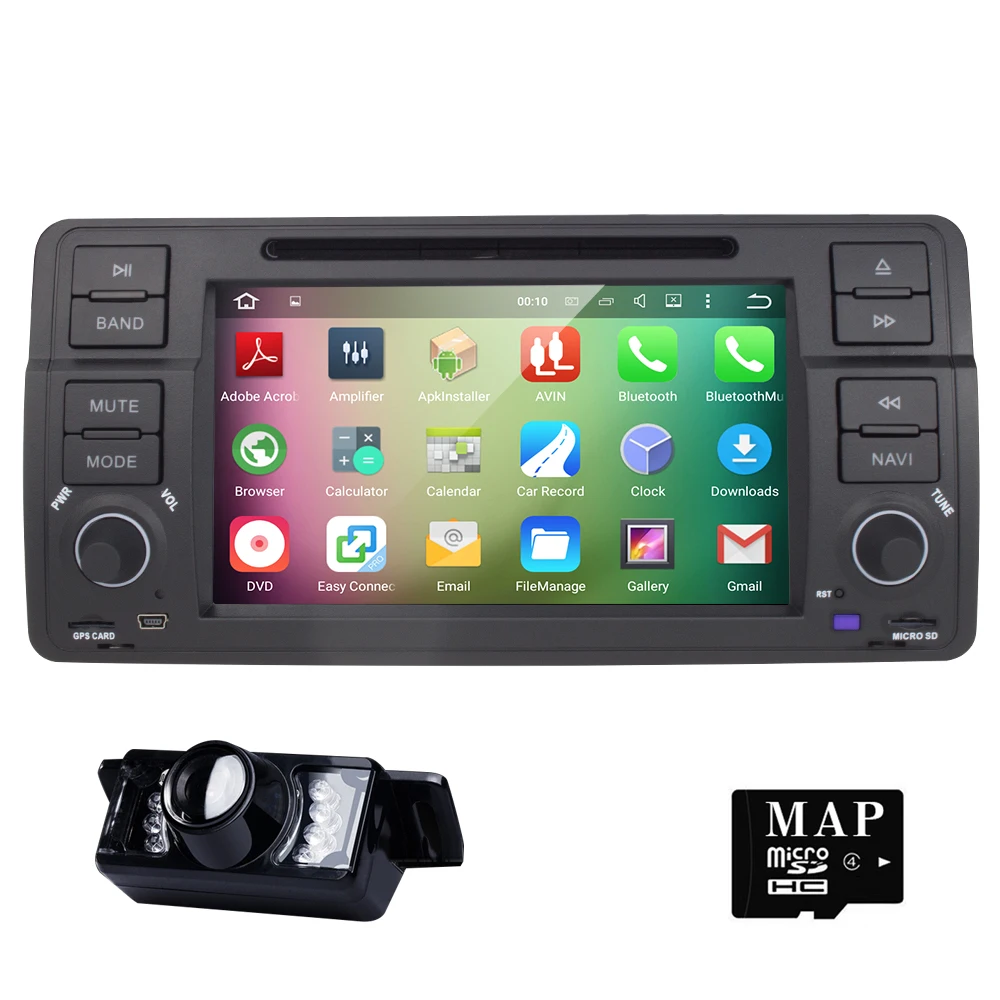  Android 5.1.1 7 Inch Car DVD Player Multimedia For BMW/E46/M3/MG/ZT/3 Series Rover 75 Canbus Wifi GPS Navigation FM Radio Map 