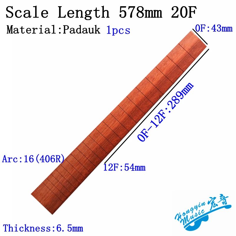 Африканский Padauk деревянный Гриф для классической гитары стандарт 650 мм аккорд длина полуобработанный гриф Pterocarpus Soyauxii