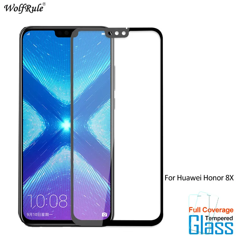 

For Glass Huawei Honor 8X Screen Protector Tempered Glass For Huawei Honor 8X Glass Protective Full Cover Phone Film