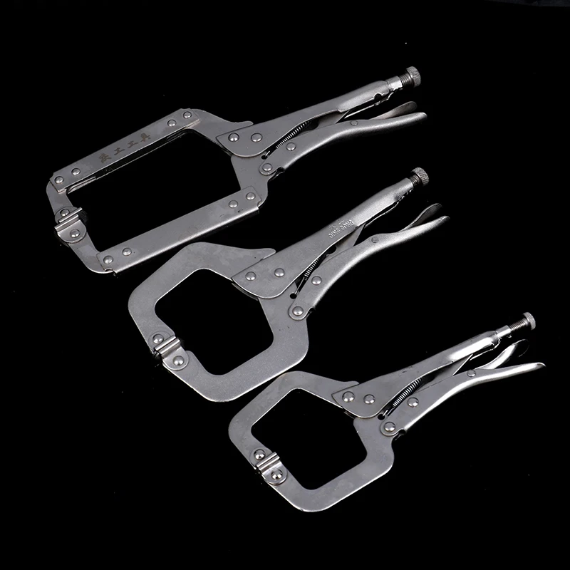 1PC Steel c type clip vise grip locking plier woodworking clamps clips hand tools