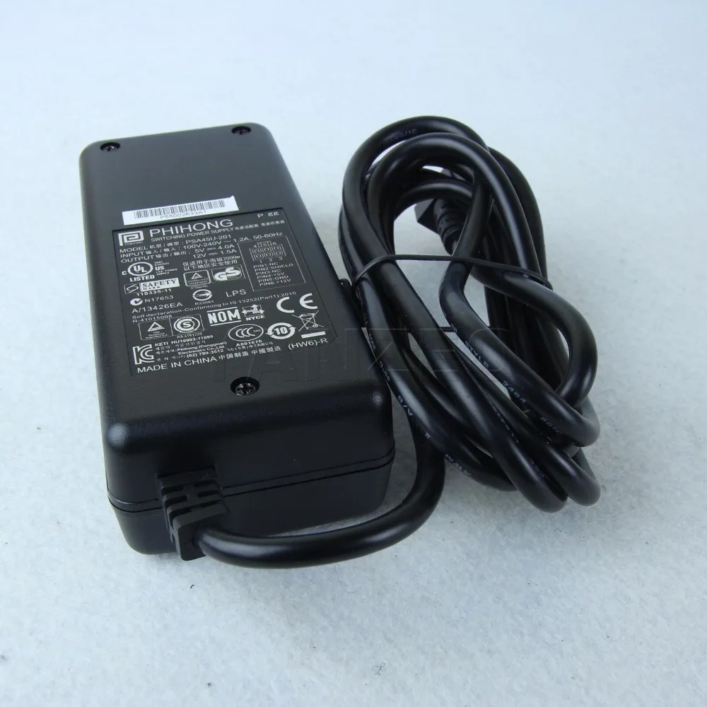 PSA45U-201 For PhiHong Switching Power Supply AC Adapter + 12V Power Cord