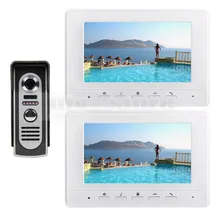 600TV Line DIYSECUR 7 pulgadas Teléfono Video de La Puerta de Intercomunicación de Vídeo IR Noche Cámara Al Aire Libre 1 v 2 para el Hogar/la Oficina de Seguridad sistema