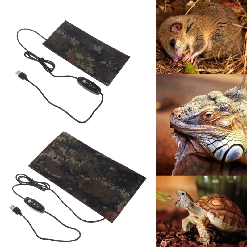 

Pet USB Heating Mat Reptile Adjustable Warmer Constant Temperature Waterproof Bed