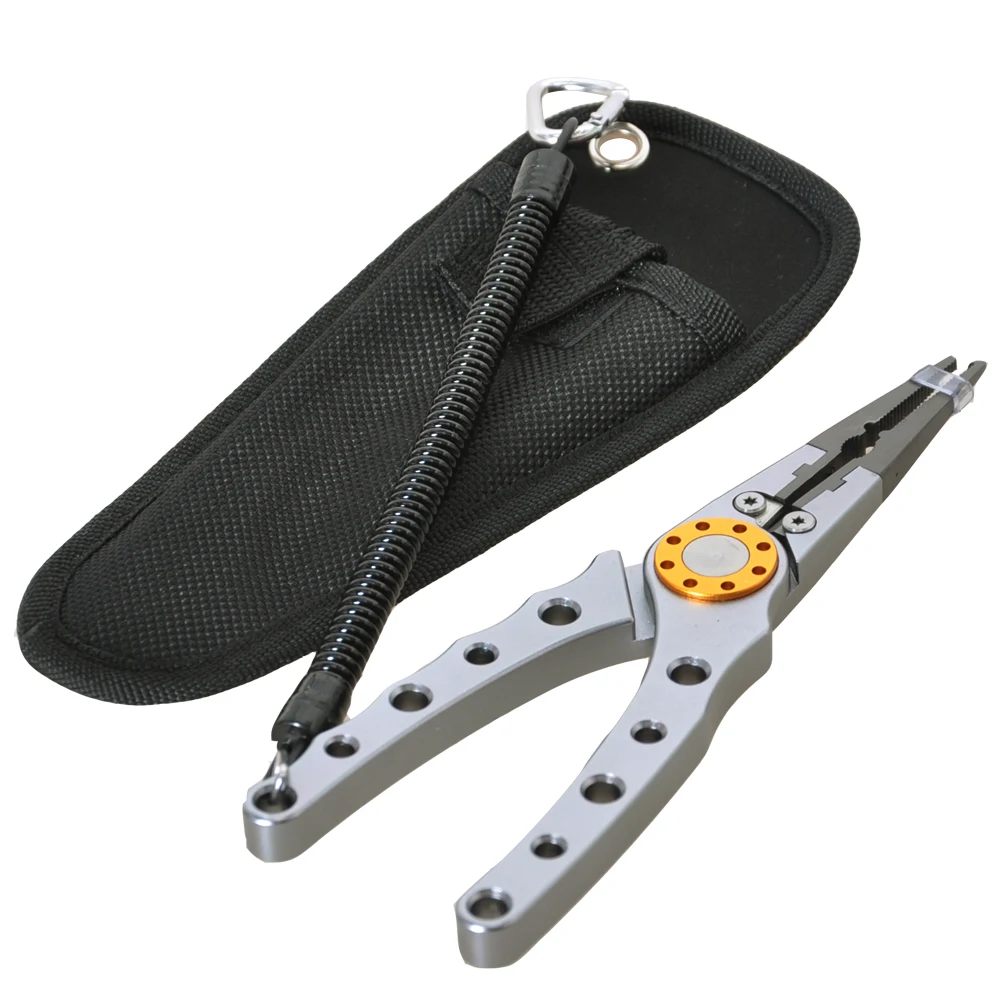 Fishing Plier 19.5cm Grip Aluminum Fishing Pliers Carp Fishing Tackle