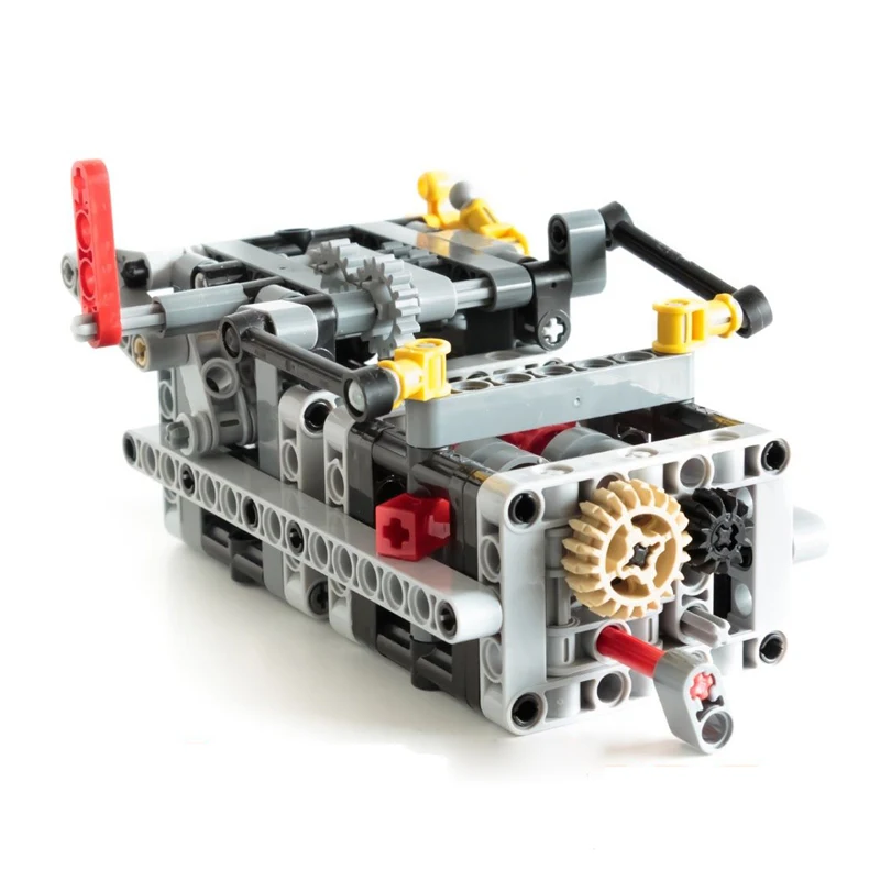 1 Set MOC - TECHNIC 8 SPEED SEQUENTIAL GEARBOX Educational Building Blocks Bricks Parts DIY Toys Compatible with legoes Technic 