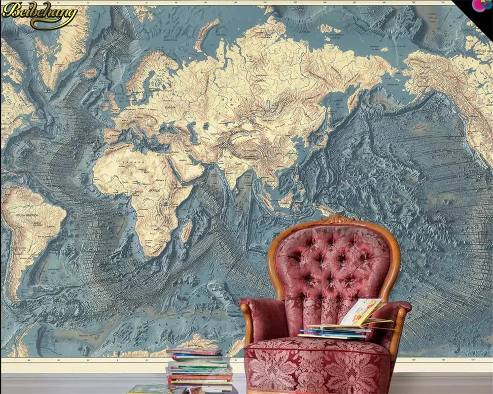 beibehang Custom photo wallpaper mural hand drawn retro vintage world map  TV background wall papers home decor papel de parede - AliExpress, image size:1000x800