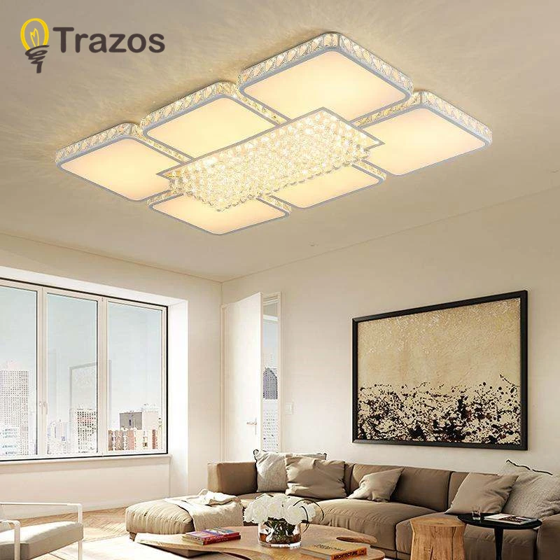 

TRAZOS Bedroom Living room Ceiling Lights Modern LED lampe plafond avize Modern LED Ceiling Lights lamp with Three-colour