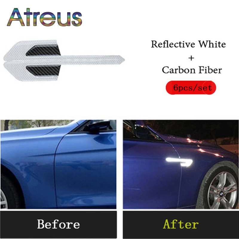 Atreus переднее крыло автомобиля углеродного волокна из углеродного волокна Стикеры для BMW F30 F10 E46 E39 E90 E60 F20 Mercedes W204 Audi A5 A6 C5 C6 A4 B7