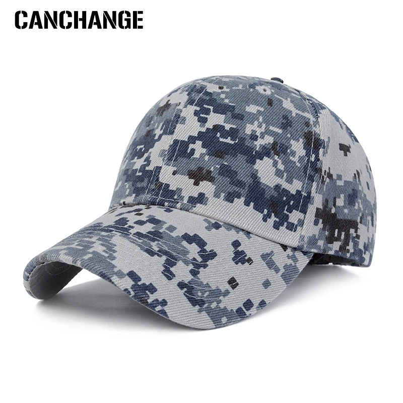 CANCHANGE Повседневное камуфляжная кепка бейсбольная Для мужчин Для женщин камуфляжная Бейсболка унисекс для Для мужчин Высокое качество Мужская кепка шляпа для папы