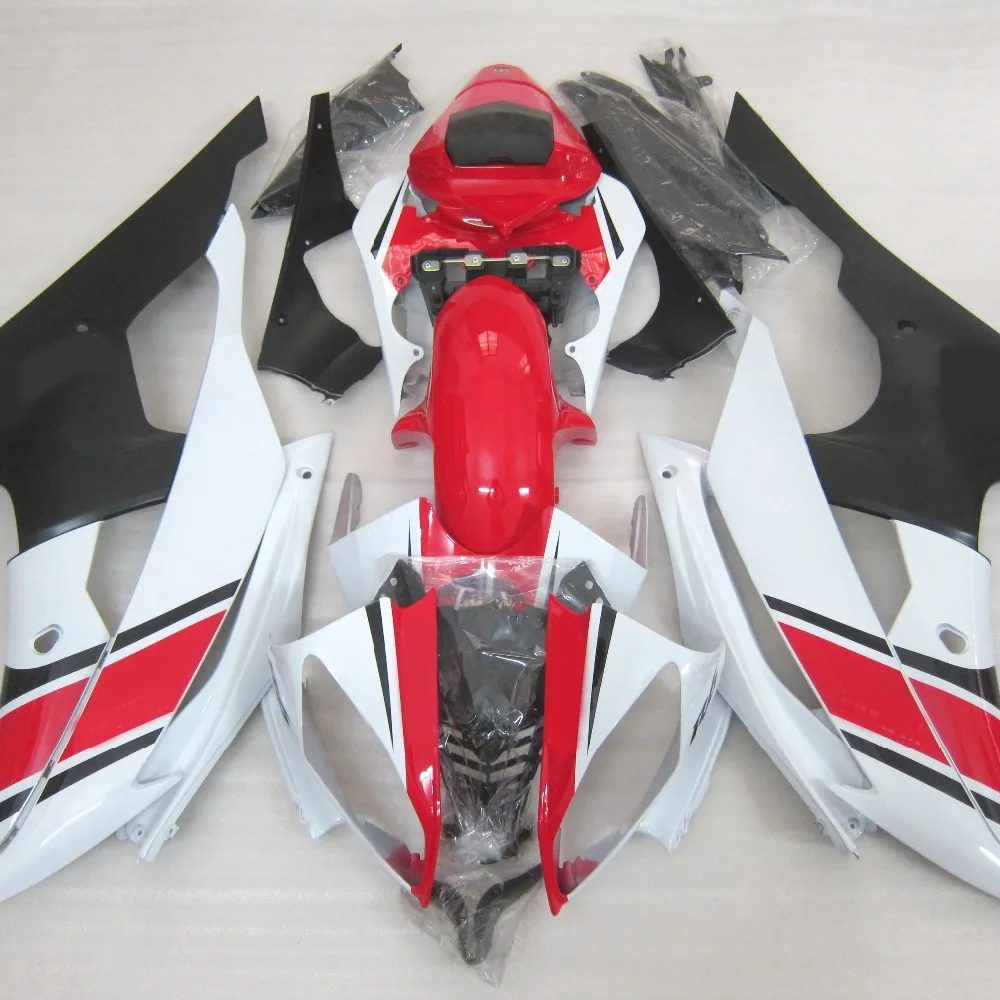 

Fairing Body Kit For YAMAHA R6 08 09 10 11 12 13 Red White Black fairings 2008 2009 - 2013 YZF R6 Fairing Set
