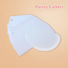5 шт. набор белая Жесткая прочная пластиковая лопатка для выпечки торта Крем слайсер Кондитерские высечки скребок лезвие Инструменты для выпечки
