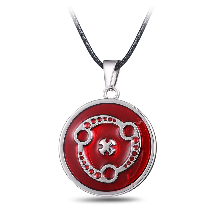 Us 219 Anime Naruto Metal Necklace Uchiha Madara Mangekyou Sharingan Pendant Cosplay Accessories Jewelry Action Figure Cosplay Toys In Action Toy