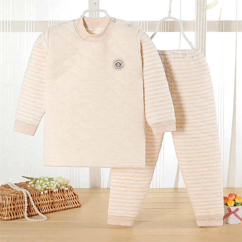 Children's Pajamas for boy pijama infantil kids girl Warm pajamas suit