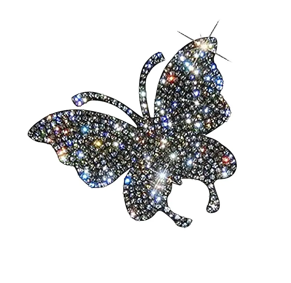 

Various Patterns of Crystal Car Stickers,Decorate Cars Bumper Window Laptops Luggage Rhinestone Sticker,White car assessoires