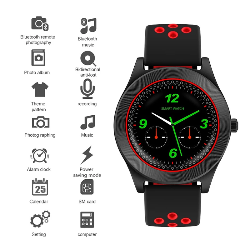 

Sports Smart Watch TF8 Fitness Watch Bluetooth Android Smart Wristwatch Support Memory Card SIM Card Phone Smartwatch