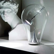 Промышленная ветровая Светодиодная настольная лампа скандинавский минималистичный домашний декор креативные стеклянные настольные лампы для гостиной декоративные настольные лампы для спальни