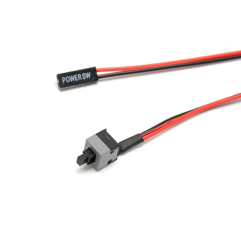 10pcs/lot 45cm Atx Power Switch On Off Reset Data Cable Cord Line For Pc Computer Motherboard Pc Line Computer & Office