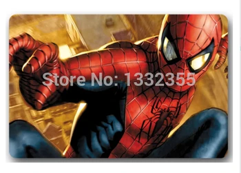 

Free Ship 2015 New Design Custom Doormats Stylish Coussin Avenger Bedroom Carpets Hero Spider man Durable Bathroom Rugs #DM-129