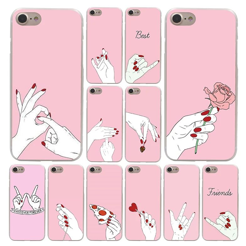Lavaza Best Friend Girlfriend Boyfriend Phone Case for Apple iPhone 4 4S 5C 5S SE 6 6S 7 8 Plus 10 X Xr Xs Max 6Plus 7Plus | Мобильные