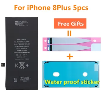 

AYJ 5pcs/lot 100% Tested Battery For iphone 8Plus 8p 2691mAh inner Li-ion Built battery for iphone 8plus Batteries