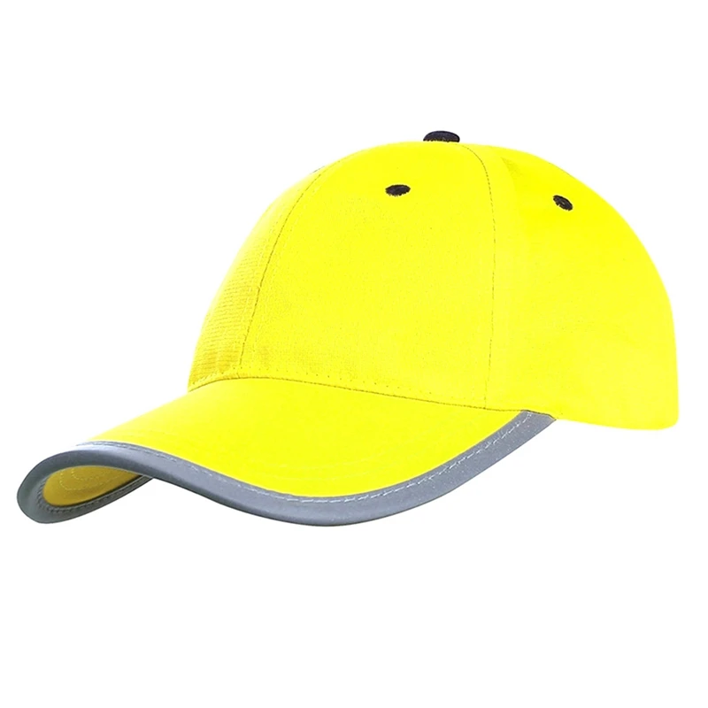 

Men's Outdoor Reflective Baseball Hat Structured Safety Moisture Wicking Safety Helmet