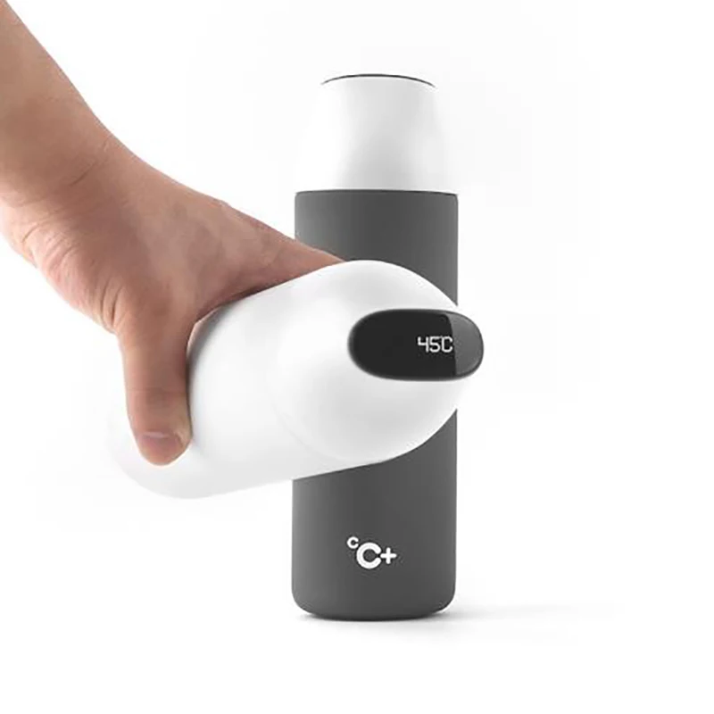 Xiaomi Kiss Fish Smart Vacuum insulation bottle 525ML with 3 filter OLED Temperature Screen smart Sensor CC+Cup H30