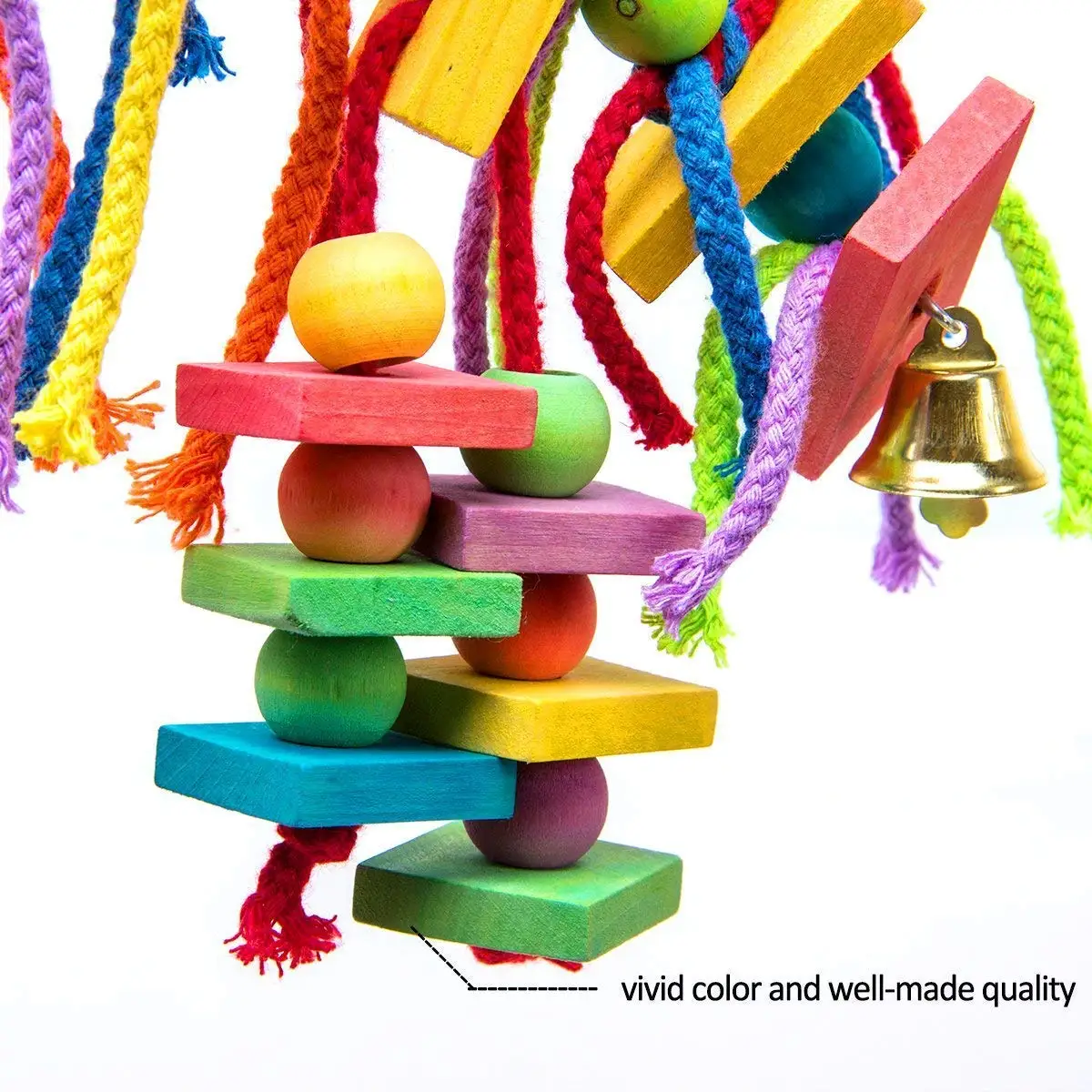 Набор узлов для птиц жевательные игрушки-игрушечные попугаи и большие игрушки для птиц для Макау африканские попугаи тараканы Conures Medium Cockatoo