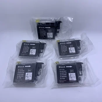 

YOTAT 5pcs Black Compatible ink cartridge LC11 LC16 LC38 LC39 LC67 LC60 LC61 LC65 LC975 LC990 LC985 LC1100 for Brother DCP-J125