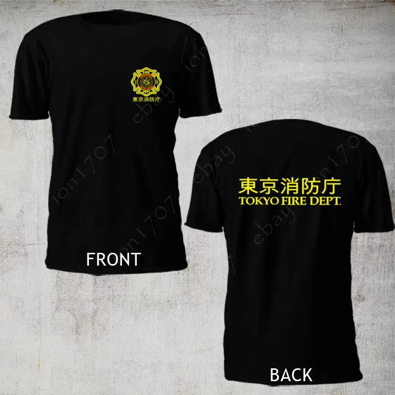 2020 Fashion Tokyo Fire Dept. Japan Firefighter Departement t-shirt Tee shirt | Мужская одежда