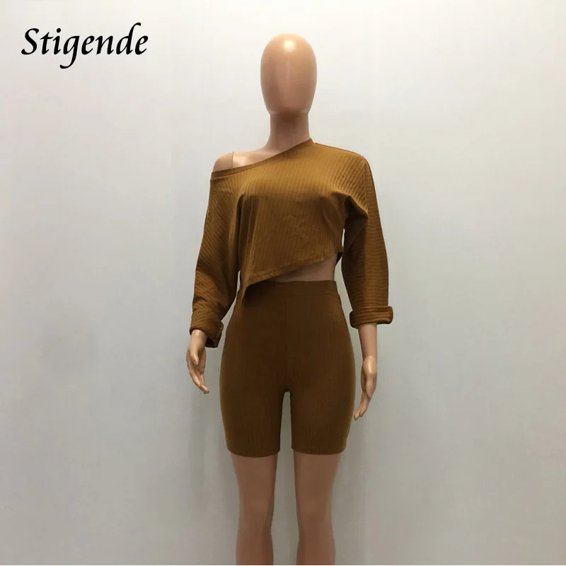Stigende сексуальный Повседневный укороченный топ с вырезом лодочкой Женский