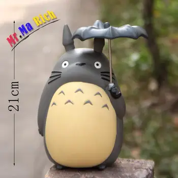 

20cm Anime Cartoon Totoro Umbrella Action Figures Pvc Brinquedos Collection Figures Toys For Christmas Gift Free Shipping