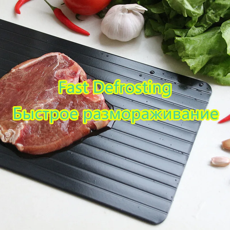 Hamburger Meat Beef Grill Make Tool Metal Plate Defrosting Tray Safe Fast Thawing Frozen Meat Defrost Kitchen Tool