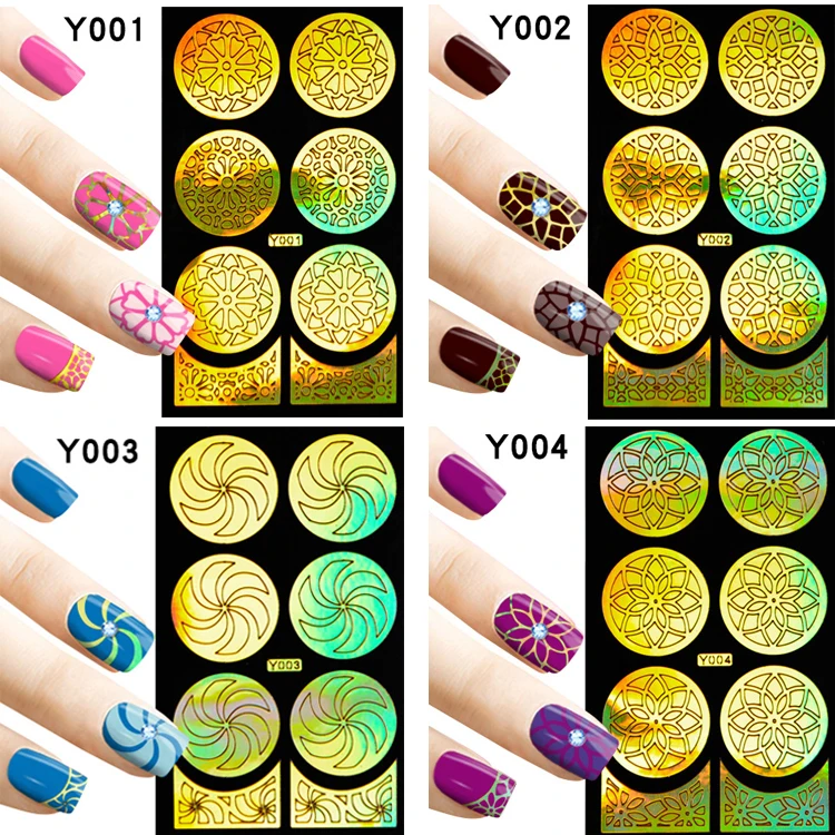 

50 pcs Sexy Printing mold Nail Sticker Image Guide Polish Manicure Printing Stickers Accessories For Manicure Salon