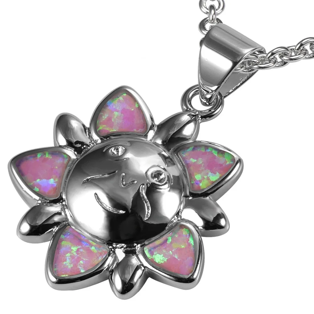 

Pink Fire Opal 925 Sterling Silver Pendant P181