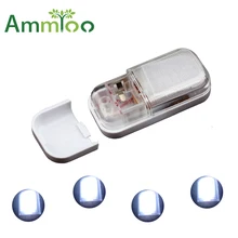 10 шт. беспроводной автоматический магнитный датчик светодиодный ночной Светильник для шкафа Настенный светильник Ночной светильник для шкафа Шкаф