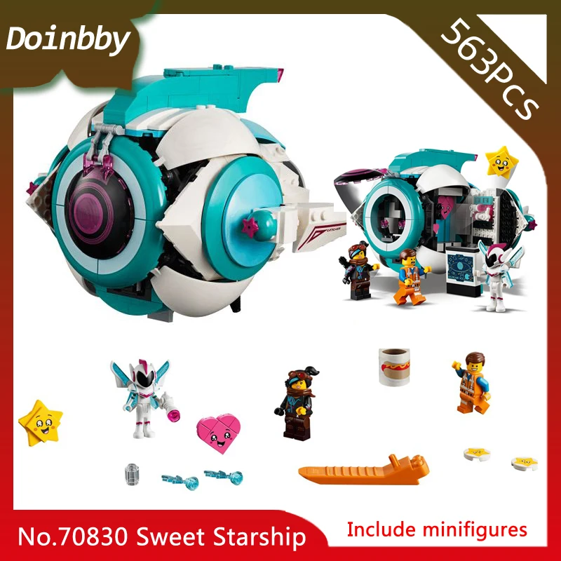 

In stock 45009 Sweet Mayhem's Systar Starship Compatible with Legoing Movie 2 Building Blocks 70830 Educational Toys 563Pcs