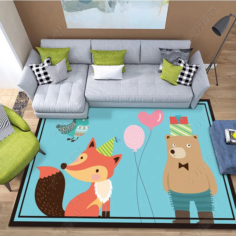 Cute Cartoon Animal Printed Carpets For Living Room Soft Carpet Kids Room Game Rugs Child Bedroom Computer Chair Floor Mats/Rug Cute Cartoon Animal Printed Carpets For Living Room Soft Carpet Kids Room Game Rugs Child Bedroom Computer Chair Floor Mats/Rug