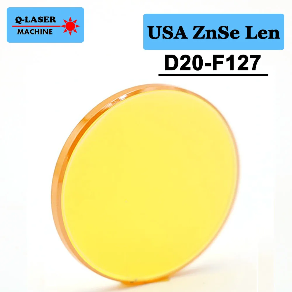 

USA CVD ZnSe Co2 Laser Focus Lens 20mm Diameter FL127mm 5inches For CO2 Laser Engraving And Cutting Machine