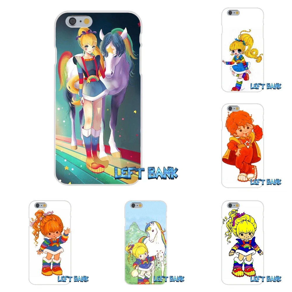 Мягкий силиконовый прозрачный чехол для iPhone 4 4S 5 5S 5C SE 6 6S 7 Plus rainbow brite | Мобильные