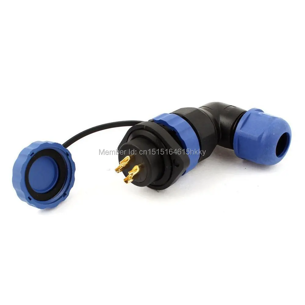 

SD20 20mm 4 Pin 4P Flange Waterproof Aviation Connector Plug Socket Elbow IP68