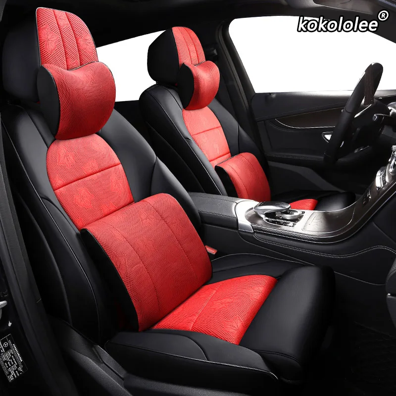 DODGE CALIBER FULL CAR SEAT COVER SET RED /& BLACK CLOTH