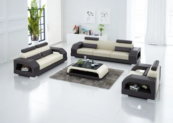 

Mixed Color Modern Sectional Living Room Leather Sofa G8001D
