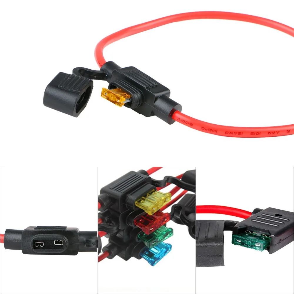 Luohongda 12awg Atc 230amp Automotive Waterresistant Inline Fuse