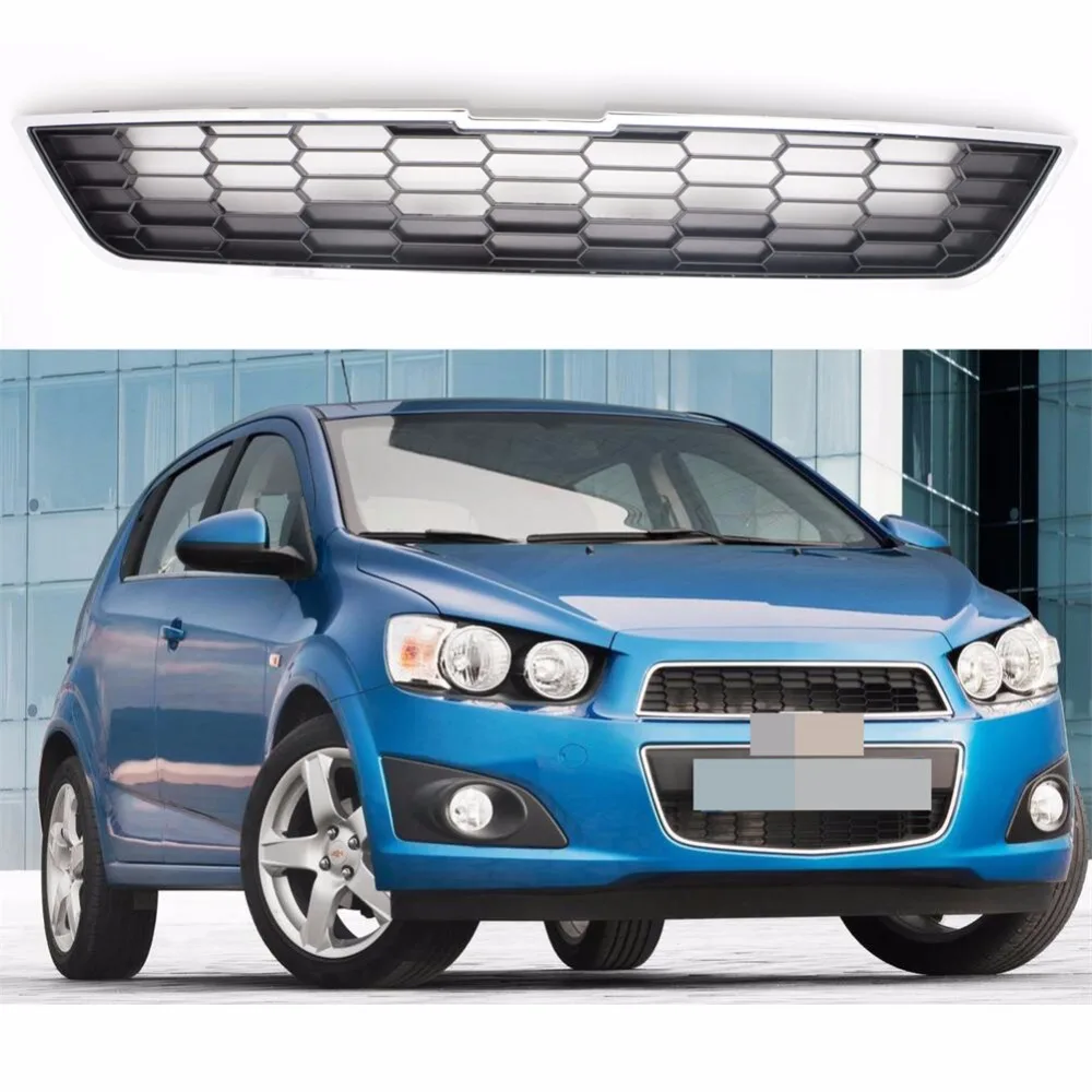 

1Pcs Front Bumper Upper Radiator Grill Grille Honeycomb Mesh For Chevrolet Aveo 2011-2016