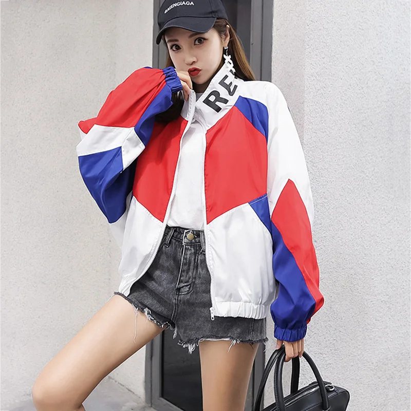 

Large size Spring Autumn 2019 New Fashion Women Jacket Coat Pocket Zipper Long sleeve Outwear Loose Plus Size LU940