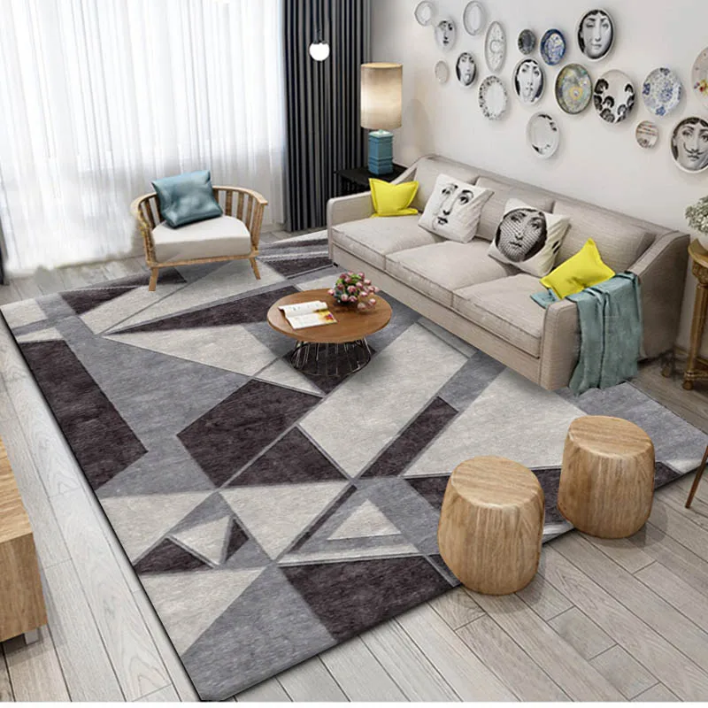 

Geometric Rugs And Carpets For Home Living Room Soft Modern Bedroom Rugs Absorbent Floor Coffee Table Are Rug Study Room Mat