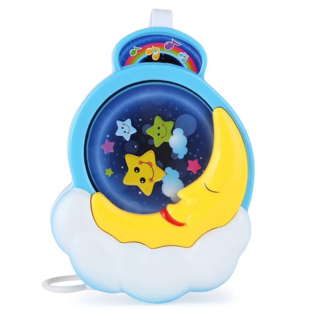 HOT Sellig Baby Bed Bell Lovely Cute Moon Rotation Musical Box Crib Toy