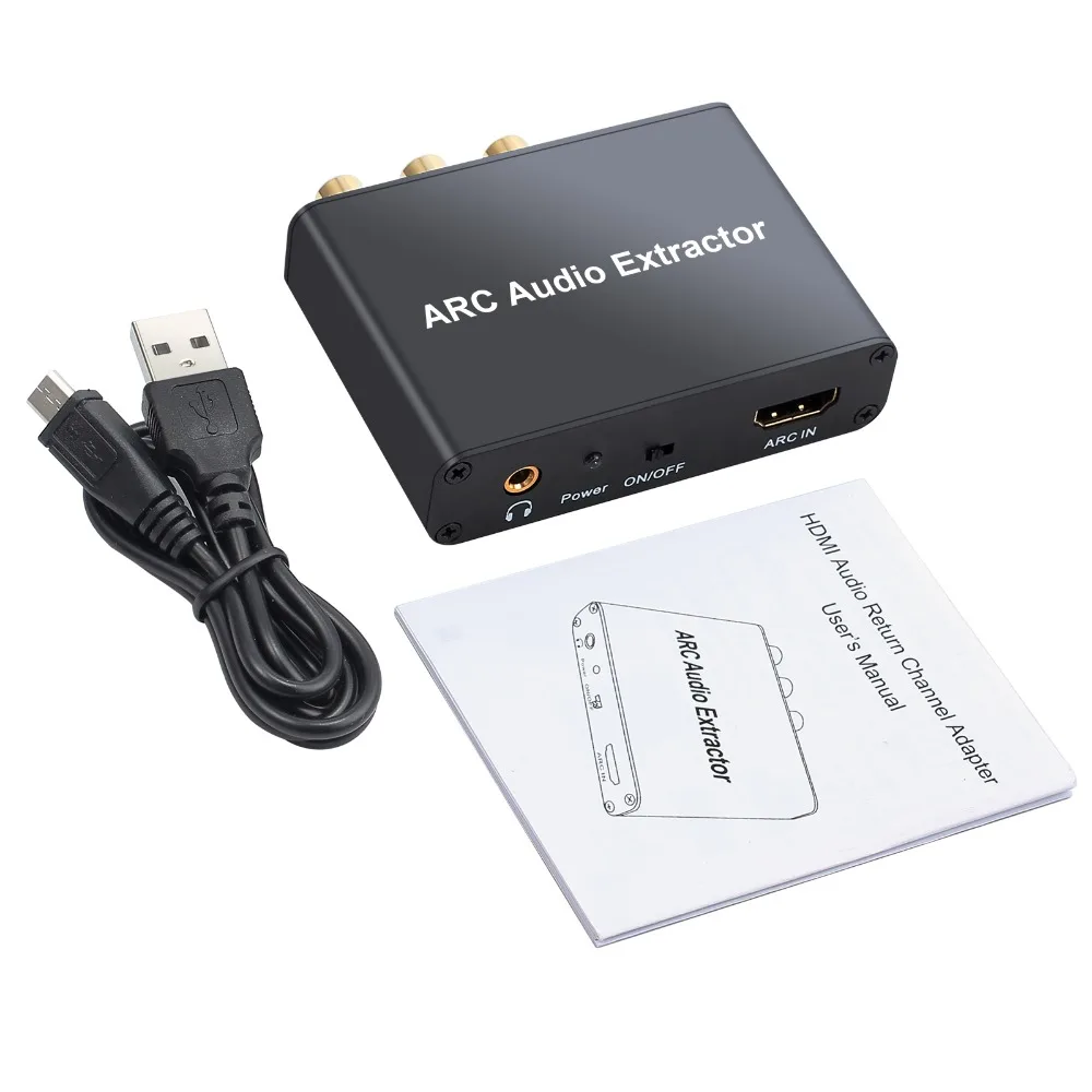

HDMI ARC Audio Converter DAC Digital to Analog Audio HDMI Audio Return Channel Adapter SPDIF Coaxial RCA L/R 3.5mm Jack Output