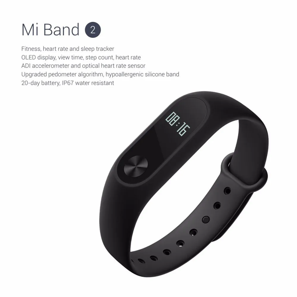 Xiaomi mi Band 2/mi band 3 с oled-дисплеем сенсорной панелью смарт-Пульс фитнес-bluetooth-браслет