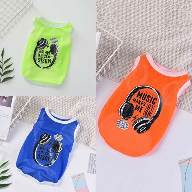

New Spring and Summer Pet Clothes Cat Dog Vest Mesh Breathable Dustproof Clothing Pets Supplies